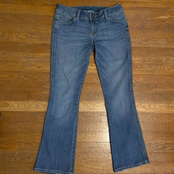 Wrangler Boho Mid Rise Bootcut Western Denim Jeans Size 7/8 32 - Picture 3 of 9